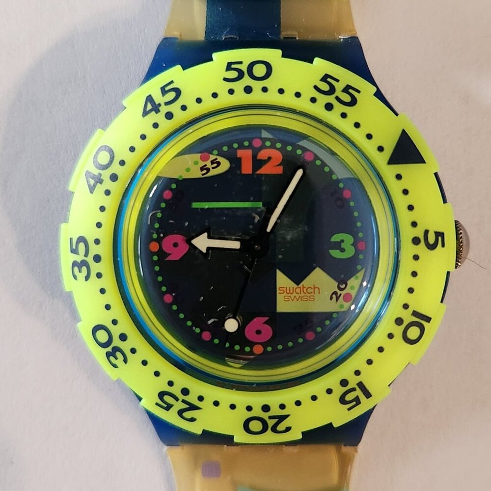 SWATCH Vintage Dive Watch Over The Waves